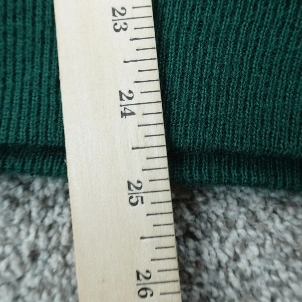VTG Kings Road Sweater‎ Mens L Green Orlon Acrylic Cardigan V Neck Knit Grandpa